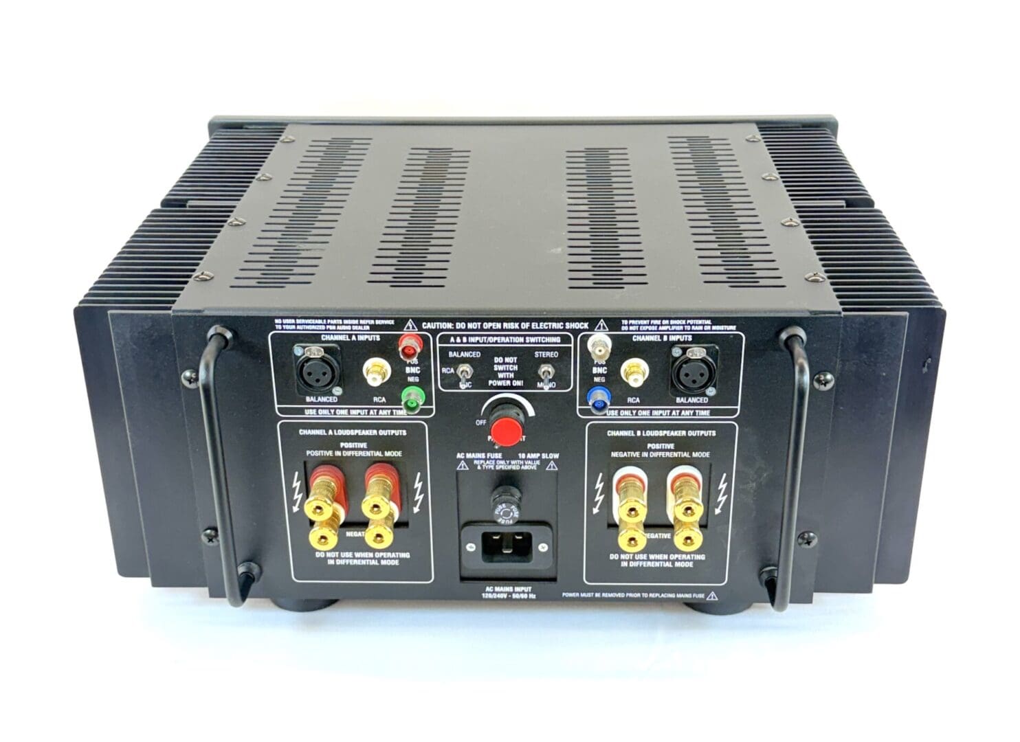 PBN Audio Mini Olympia Amplifier with Meters rear