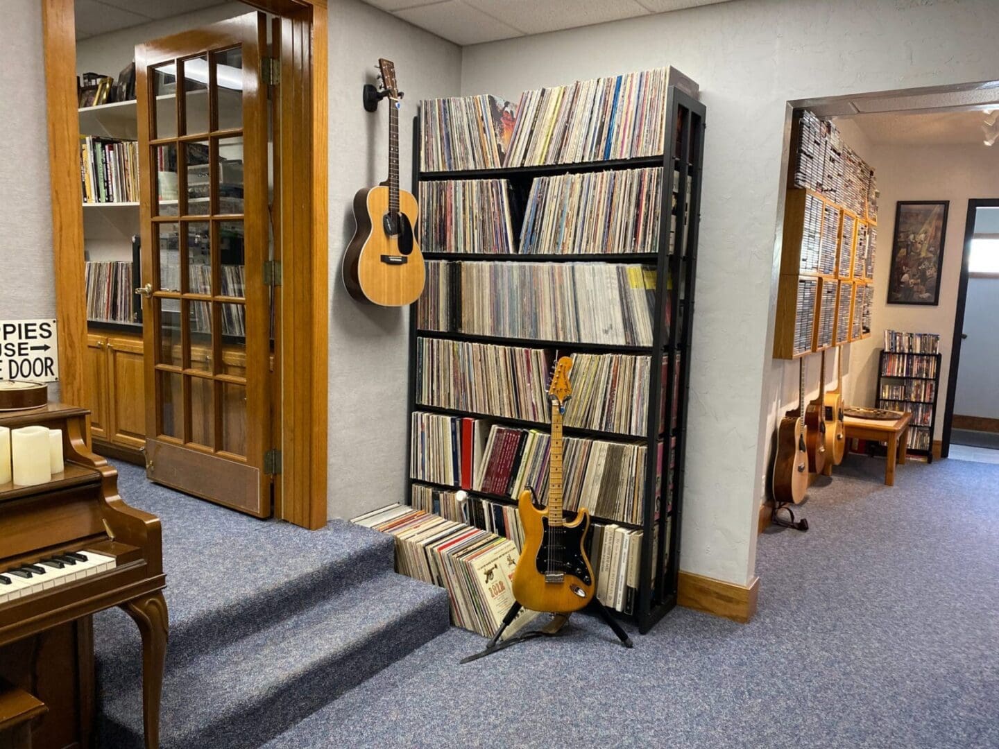 The Sound Station's music selection of CD'd and Vinyl