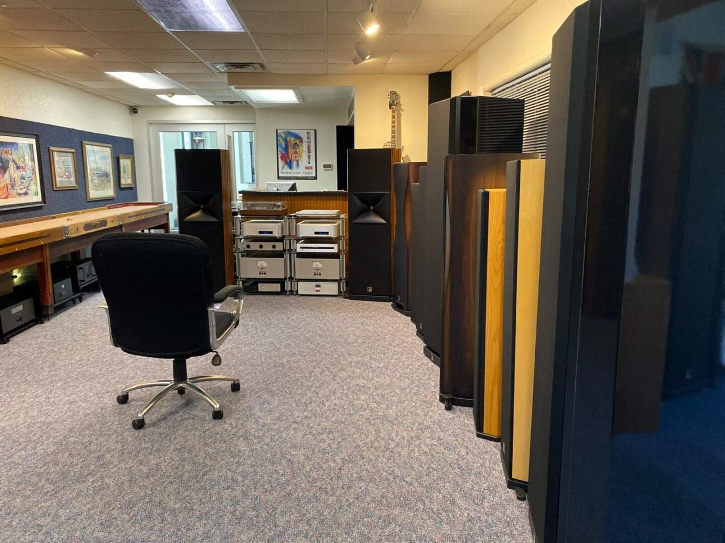 One of The Sound Station's listening rooms