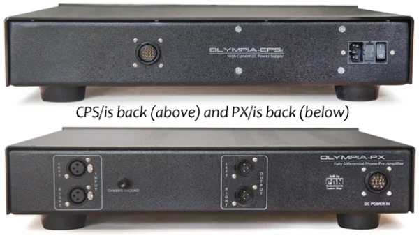PBN Audio Olympia PXis phono pre-amplifier rear