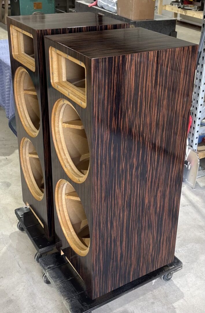 PBN Audio Montana M1!5's in Ebony Brookside veneer.