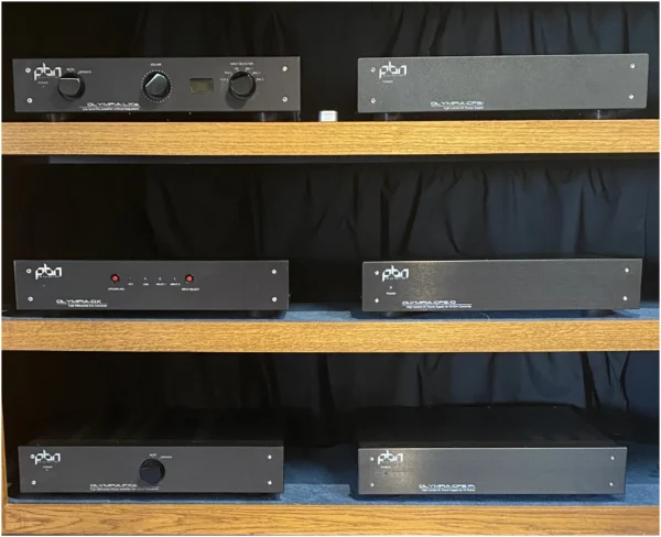 PBN Audio Olympia PXis phono preamplifier DX DAC and LXis preamplifier all together