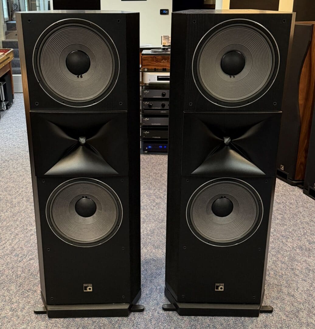 PBN Audio Montana M2!5s Loudspeakers in black ash without grills.