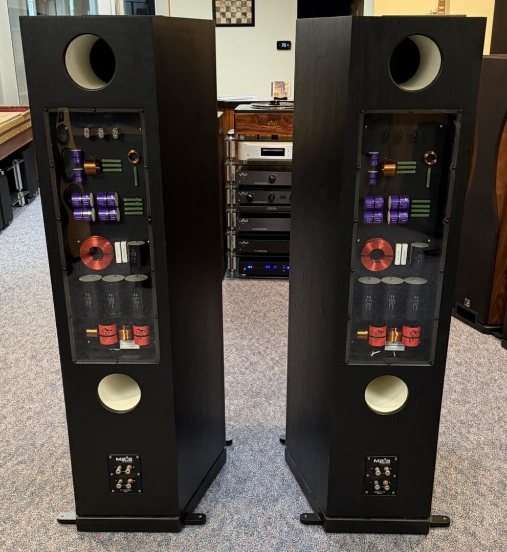 PBN Audio Montana M2!5s Loudspeakers in black ash back.