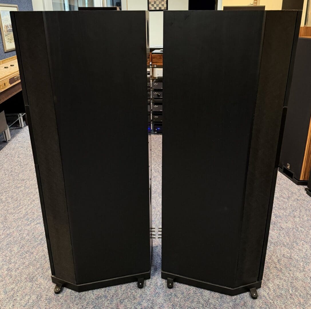 PBN Audio Montana M2!5s Loudspeakers in black ash left side.