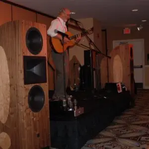 Paul Stooky playing a concert through the Montana Custom Shop DD 12 speakers