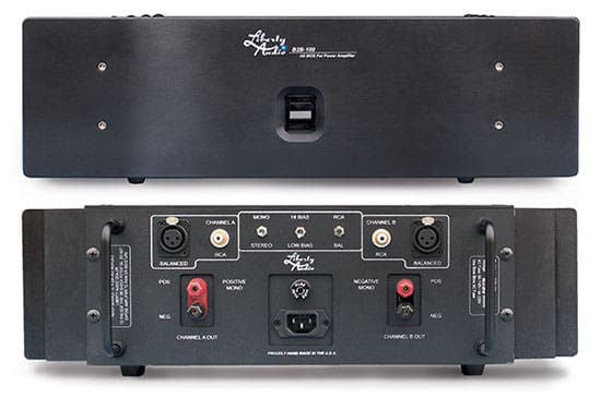 Liberty Audio B2B-100 Amplifier front / back.